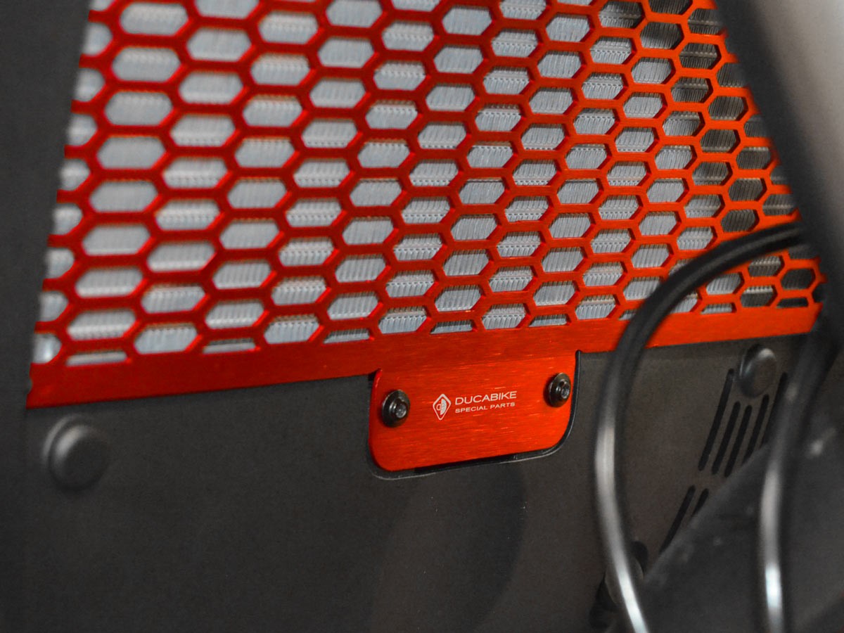 DBK Special Parts (Ducabike) Aluminum Upper Radiator Guard for the Ducati Streetfighter V2