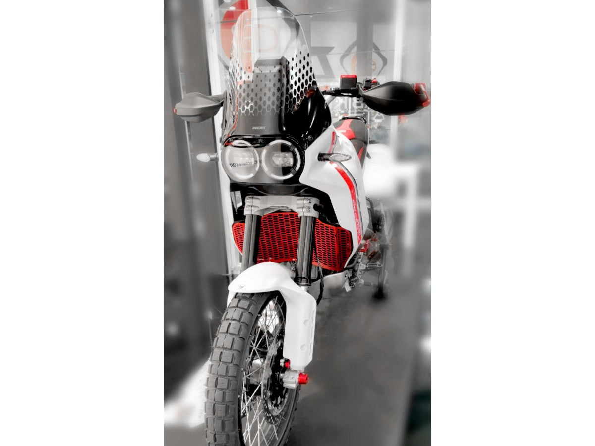 DBK Special Parts (Ducabike) Aluminum Radiator Guard for the Ducati DesertX