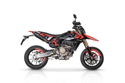 QD Exhaust Tricone Ti and Carbon & DARK MATTER Slip-ons for the Ducati Hypermotard 698 Mono