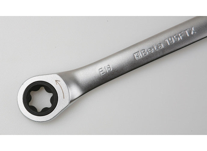 Beta Tools Model 195Ftx  E10Xe12-Ratcheting Double Wrenches