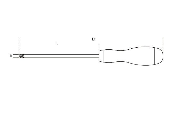 Beta Tools Model 1202  4.5X80mm-Screwdrivers for Cross Head Philips