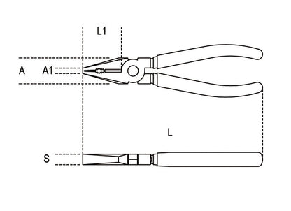 Beta Tools Model 1150  Bm220mm-Combination Pliers Bi-Material