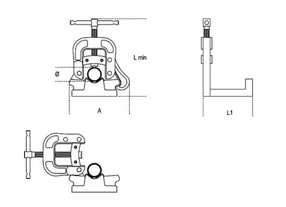Beta Tools Model 399  10-89-Pivoting Clamp Vices