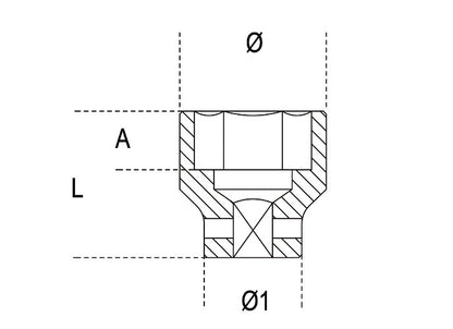 Beta Tools Model 720  32mm-Impact Sockets Standard Series