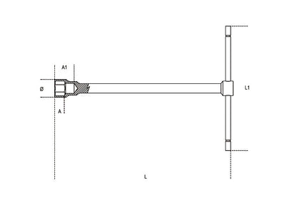 Beta Tools Model 950  11mm-T-Handle Hexagon Socket Wrenches