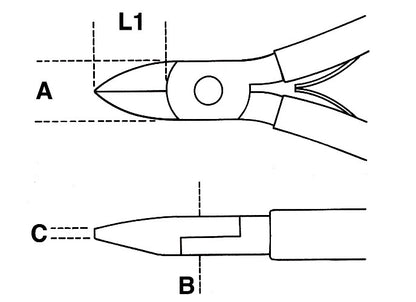 Beta Tools Model 1188  Bm/2-Diagonal Axial Cutting Nippers