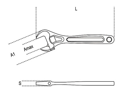 Beta Tools Model 111  N450mm-Adjustable Wrenches 18'+ Scales