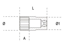 Beta Tools Model 910  Al17mm-Hexagon Hand Sockets Long
