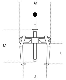 Beta Tools Model 1500  N/6-Universal Pullers 2 Sliding Legs