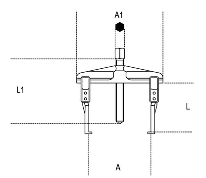 Beta Tools Model 1501  3-Thin Leg Pullers