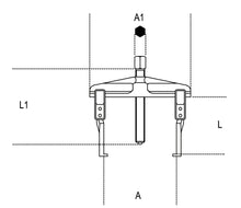 Beta Tools Model 1501  2-Thin Leg Pullers