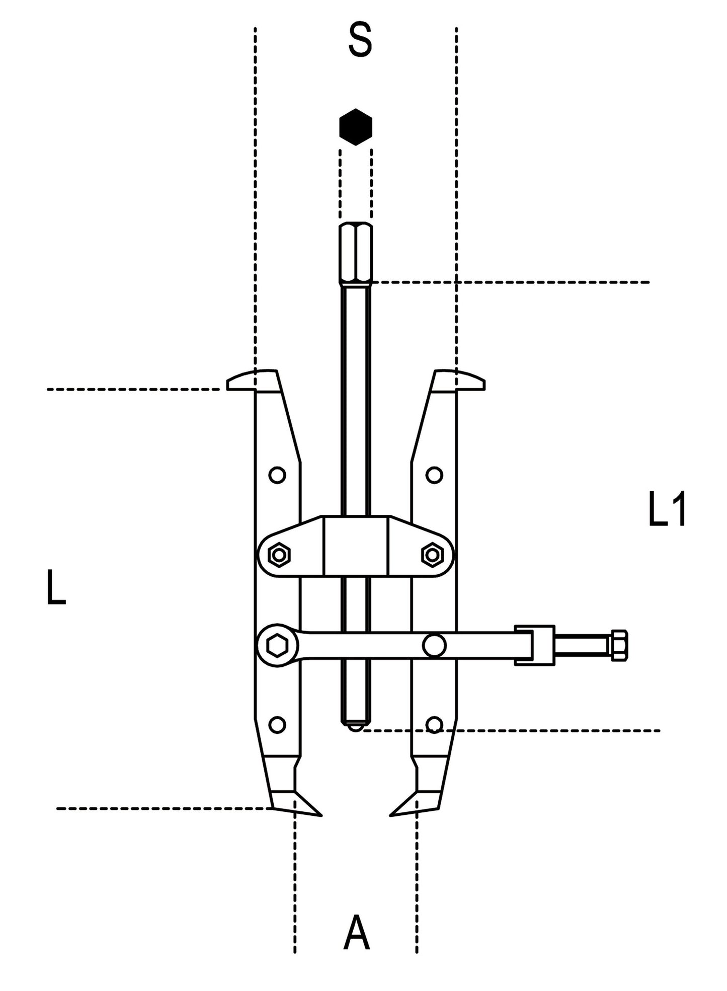 Beta Tools Model 1511  2-External Pullers + 2 Reversible Legs