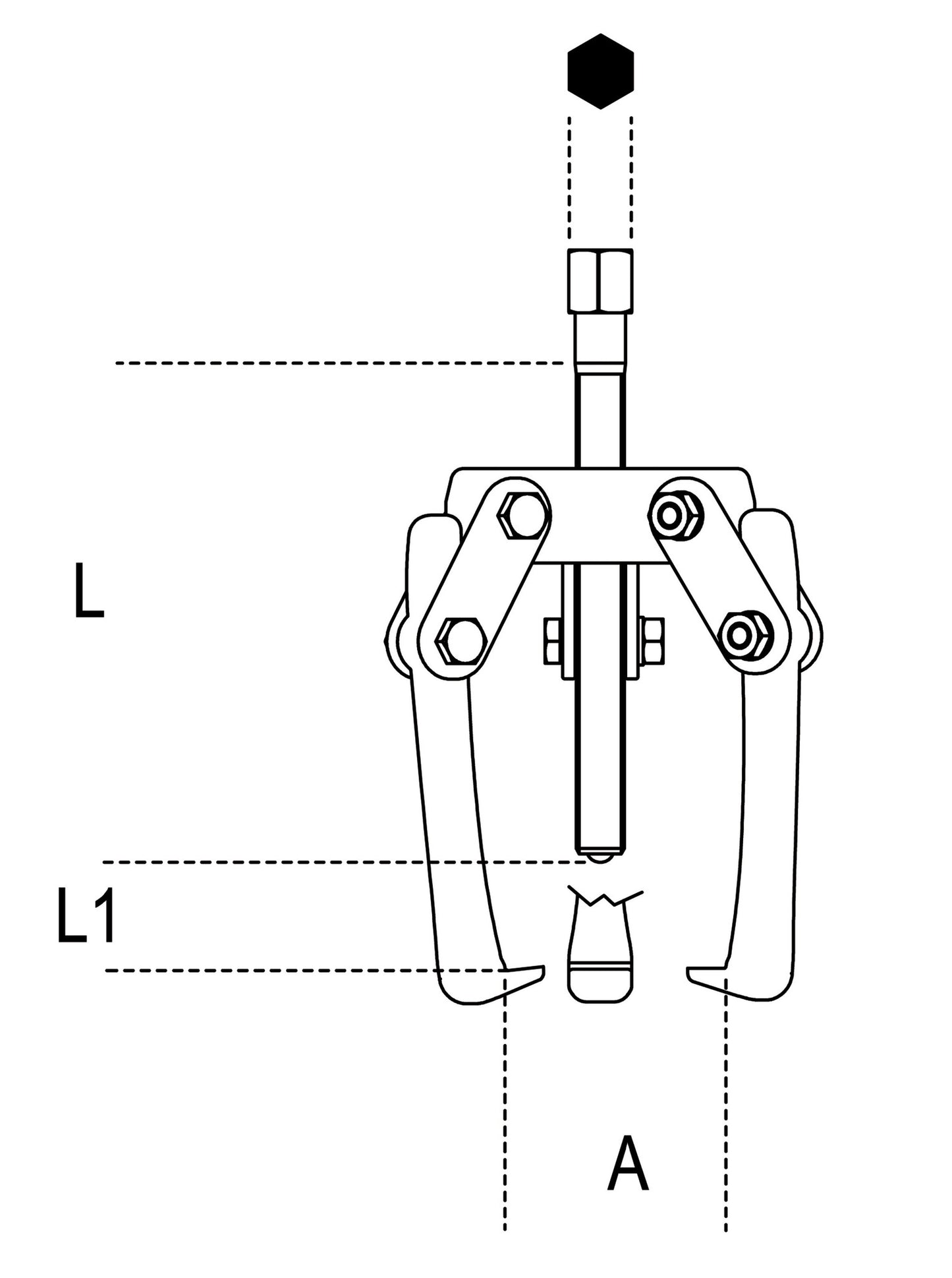 Beta Tools Model 1516  2-Pullers with Three Floating Legs