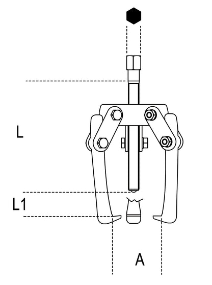 Beta Tools Model 1516  3-Pullers with Three Floating Legs