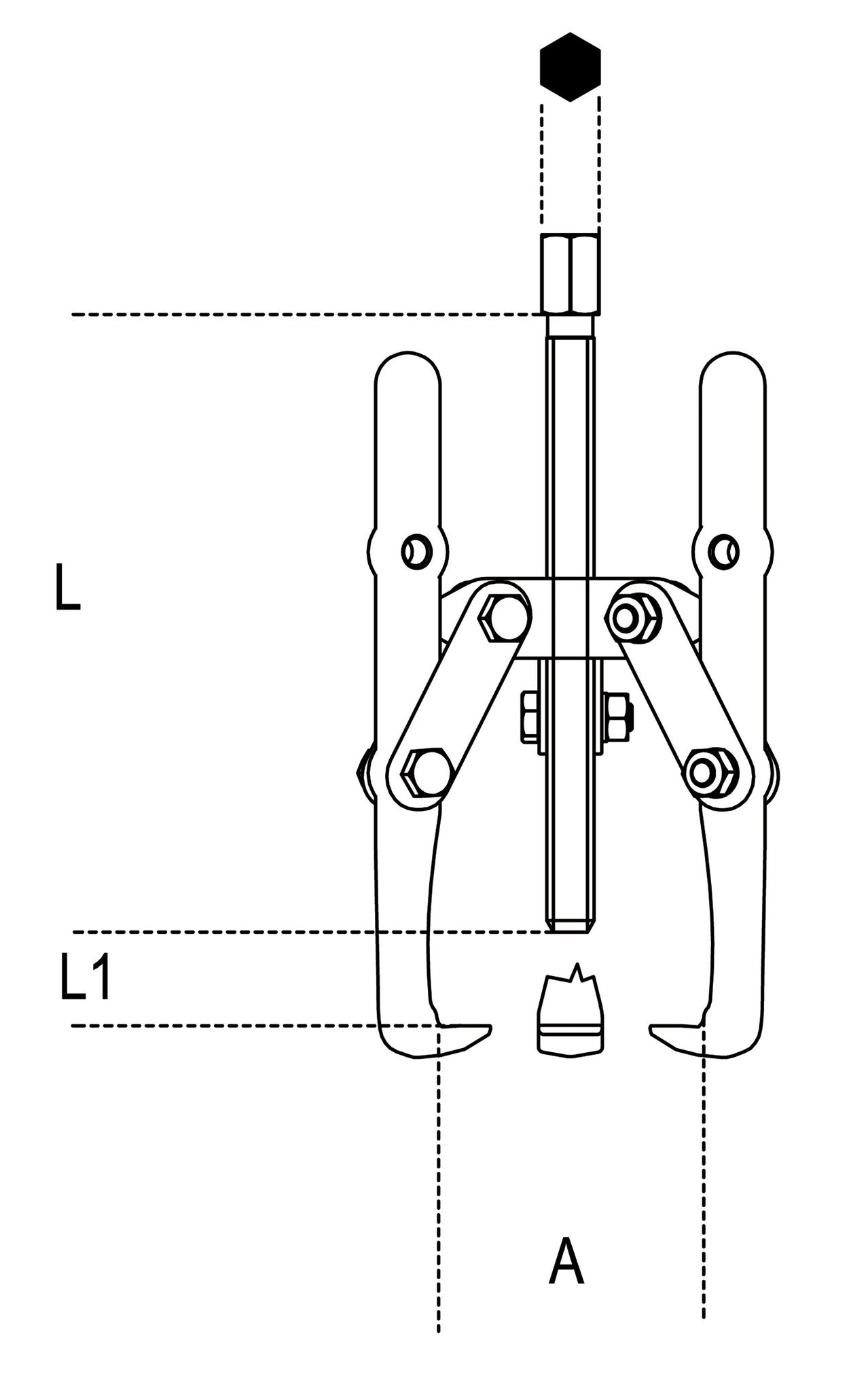 Beta Tools Model 1518  2-Three-Leg Pullers