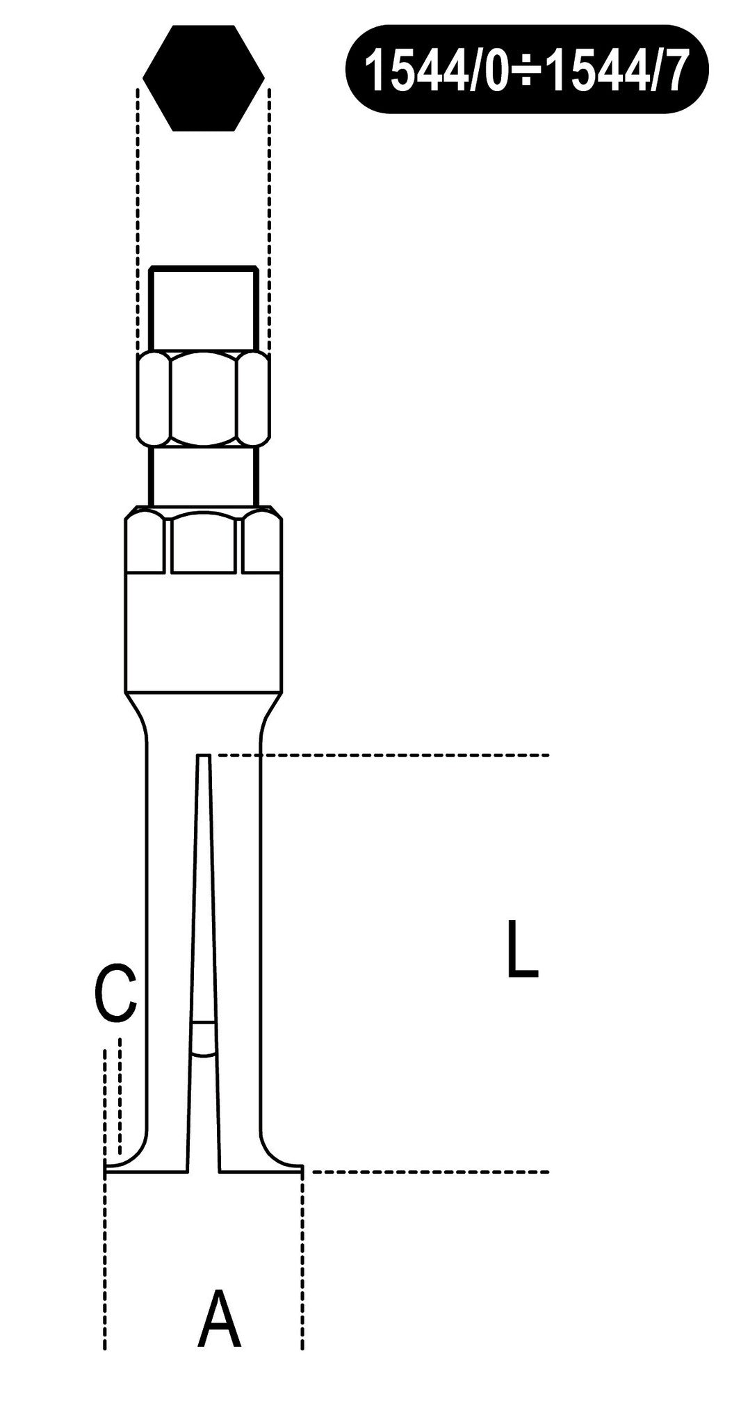 Beta Tools Model 1544  7-Two-Leg Internal Extractors