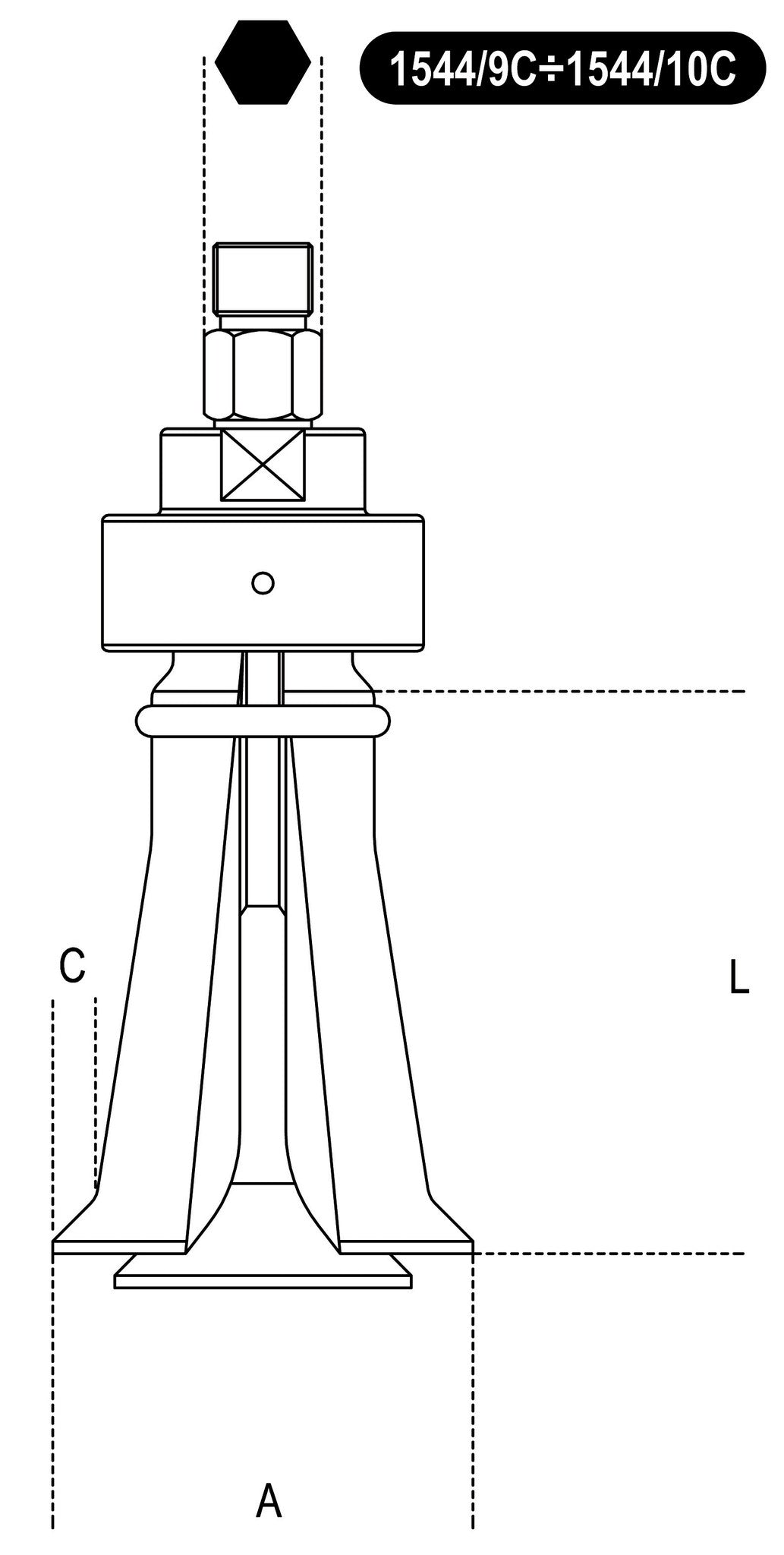 Beta Tools Model 1544  A-Two-Leg Internal Extractors