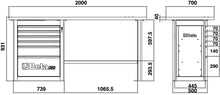 Beta Tools Model C59  A-R-Endurance Workbench 6 Drawers