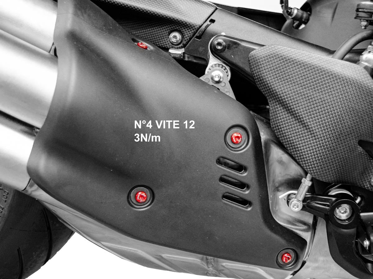 DBK Special Parts (Ducabike) Exhaust Cover Screw Kit for the Ducati Diavel V4