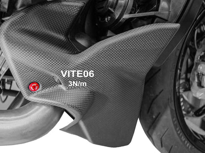 DBK Special Parts (Ducabike) Lower Radiator (Oil Cooler) Fairing Screw Kit for the Ducati Diavel V4