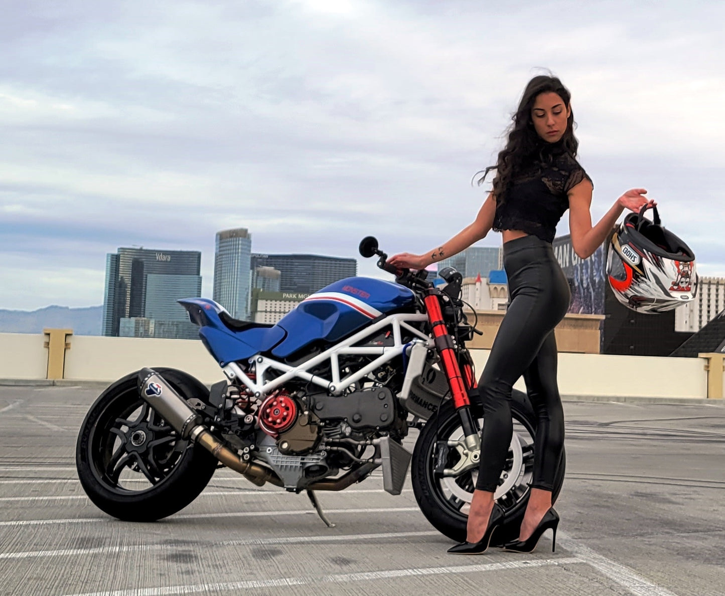 2007 Ducati Monster S4RS Captain America Paolo Tex BellissiMoto Custom