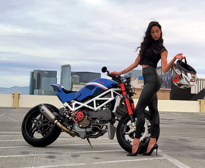2007 Ducati Monster S4RS Captain America Paolo Tex BellissiMoto Custom