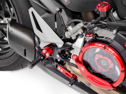 DBK Special Parts (Ducabike) Adjustable Rearsets for the Ducati Streetfighter V2