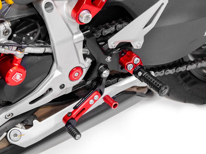 DBK Special Parts (Ducabike) Adjustable Rearsets for the Ducati Streetfighter V2