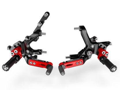 DBK Special Parts (Ducabike) Adjustable Rearsets for the Ducati Streetfighter V2