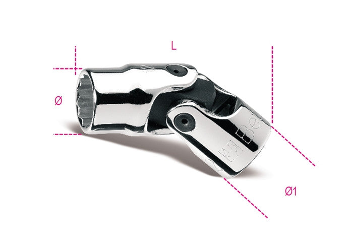 Beta Tools Model 910  As/Sn1/2-Swivel End Bi-Hexagon Sockets