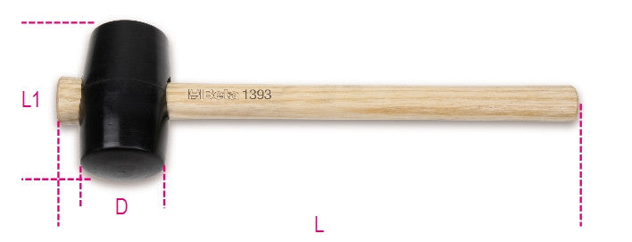 Beta Tools Model 1393  70mm-Hard Rubber Head Hammers