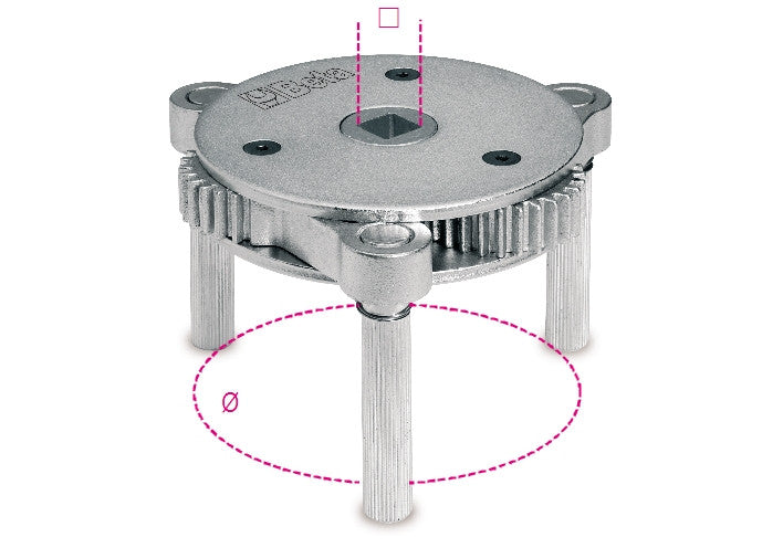 Beta Tools Model 1493  T-Self-Adjusting Oil Filter Wrench
