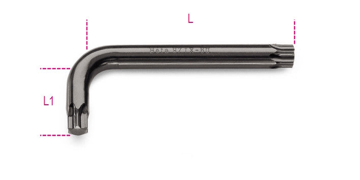 Beta Tools Model 97  Tx20-offset Key Wrenches for Torx Screws