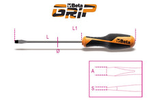 Beta Tools Model 1260  3X100mm-Screwdrivers Slotted Head