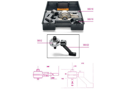 Beta Tools Model 560  19-3/4 Spare Square Drive Assy