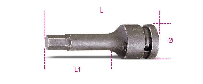 Beta Tools Model 720  Me14mm-Impact Socket Drivers Hexagon Screws