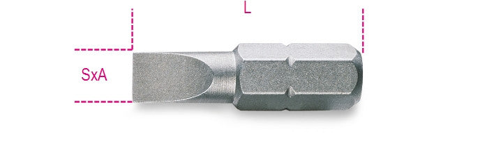 Beta Tools Model 861  Lp1 2X8-Bits for Slotted Head Screws