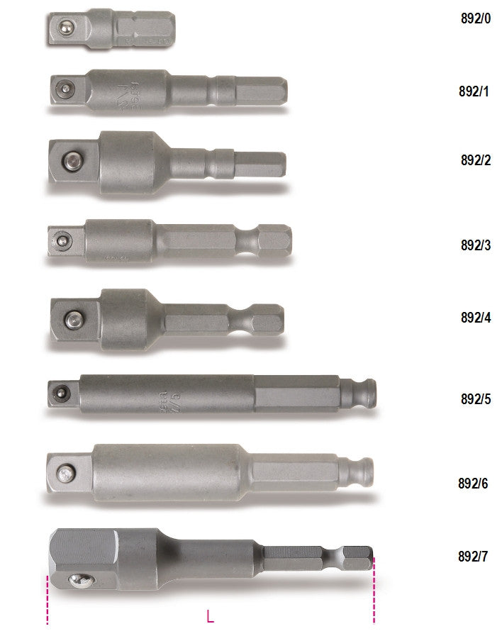Beta Tools Model 892  4-Adaptors for Drivers