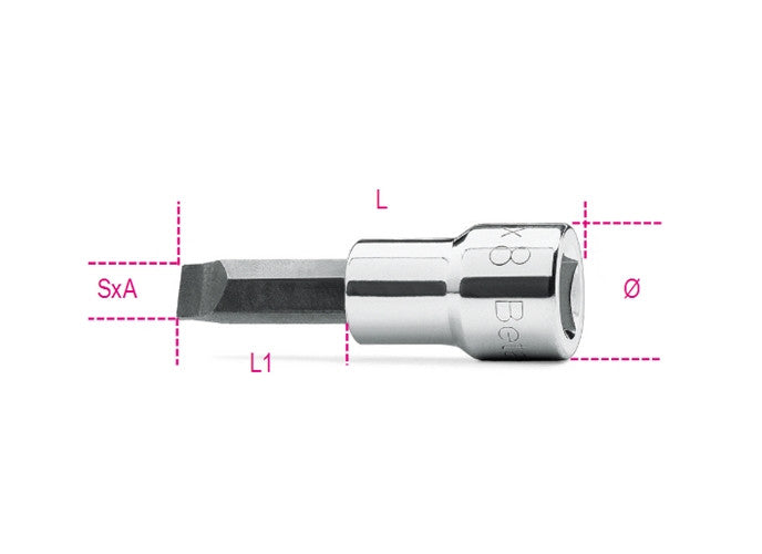 Beta Tools Model 910  Lp1 6X9-Socket Drivers Slotted Head