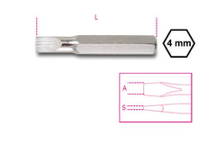 Beta Tools Model 1256  Lp0.25x0.8mm-Bits for Slotted Head Screws
