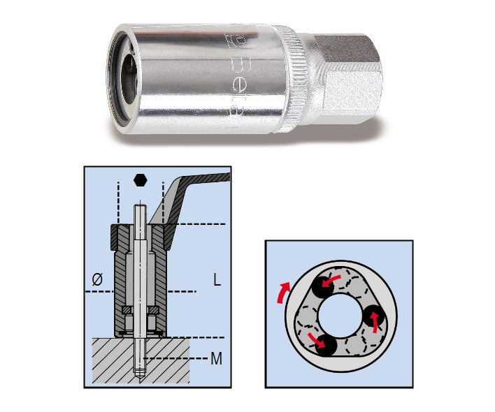 Beta Tools Model 1433  6mm-Roller Stud Extractors
