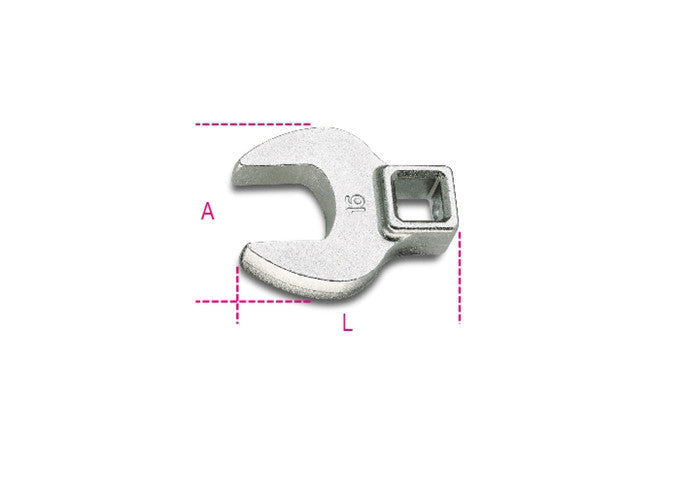 Beta Tools Model 910  Cf17mm-3/8' Square Drive Crowfoot Wrenches