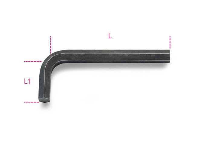Beta Tools Model 96  As5/16-offset Hexagon Key Wrenches Burnished