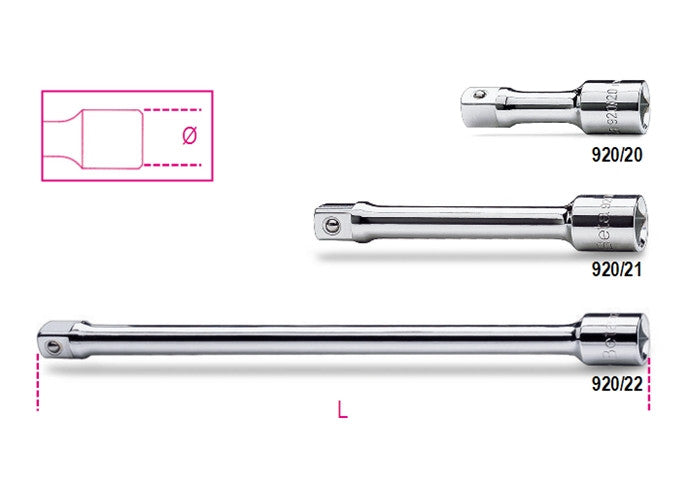 Beta Tools Model 920  22-1/2' Drive Extension Bars
