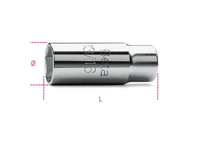Beta Tools Model 956  C14-1/2' Spark Plug Sockets Hexagon