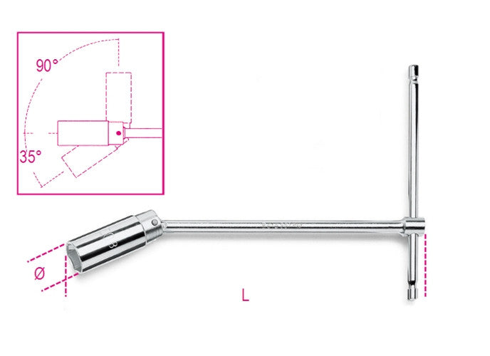 Beta Tools Model 957  16-T-Handle Spark Plug Wrenches