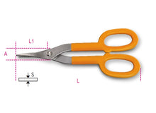 Beta Tools Model 1114  350-Tin Snips Straight Narrow Blade