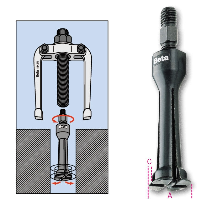 Beta Tools Model 1544  1-Two-Leg Internal Extractors