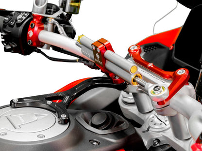 DBK Special Parts (Ducabike) Steering Damper Mount Kit for the Ducati Multistrada V4 Pikes Peak