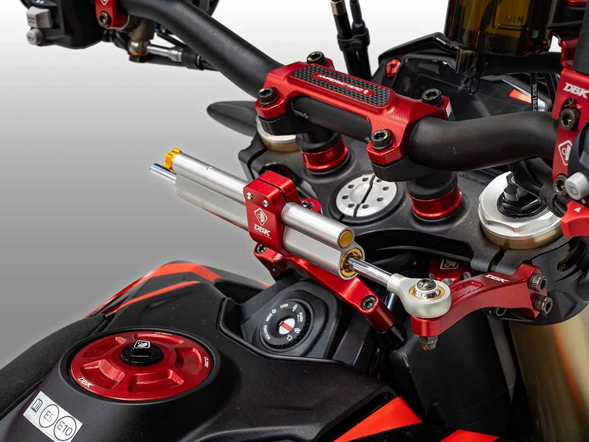 DBK Special Parts (Ducabike) Steering Damper Mount Kit for Ducati Hypermotard 698 Mono